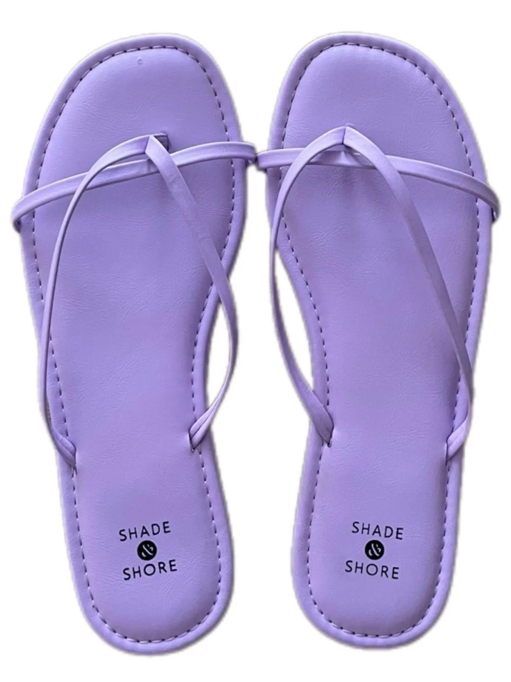 Shade & Shore Lilac Minimal Strappy Sandals for Women - 7